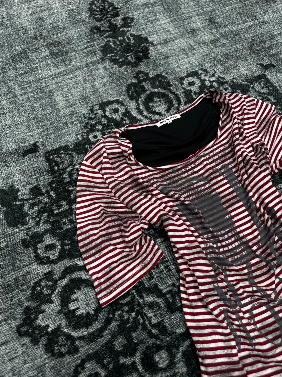 Semantic design 00s pirate stripe drapin 상품이미지2