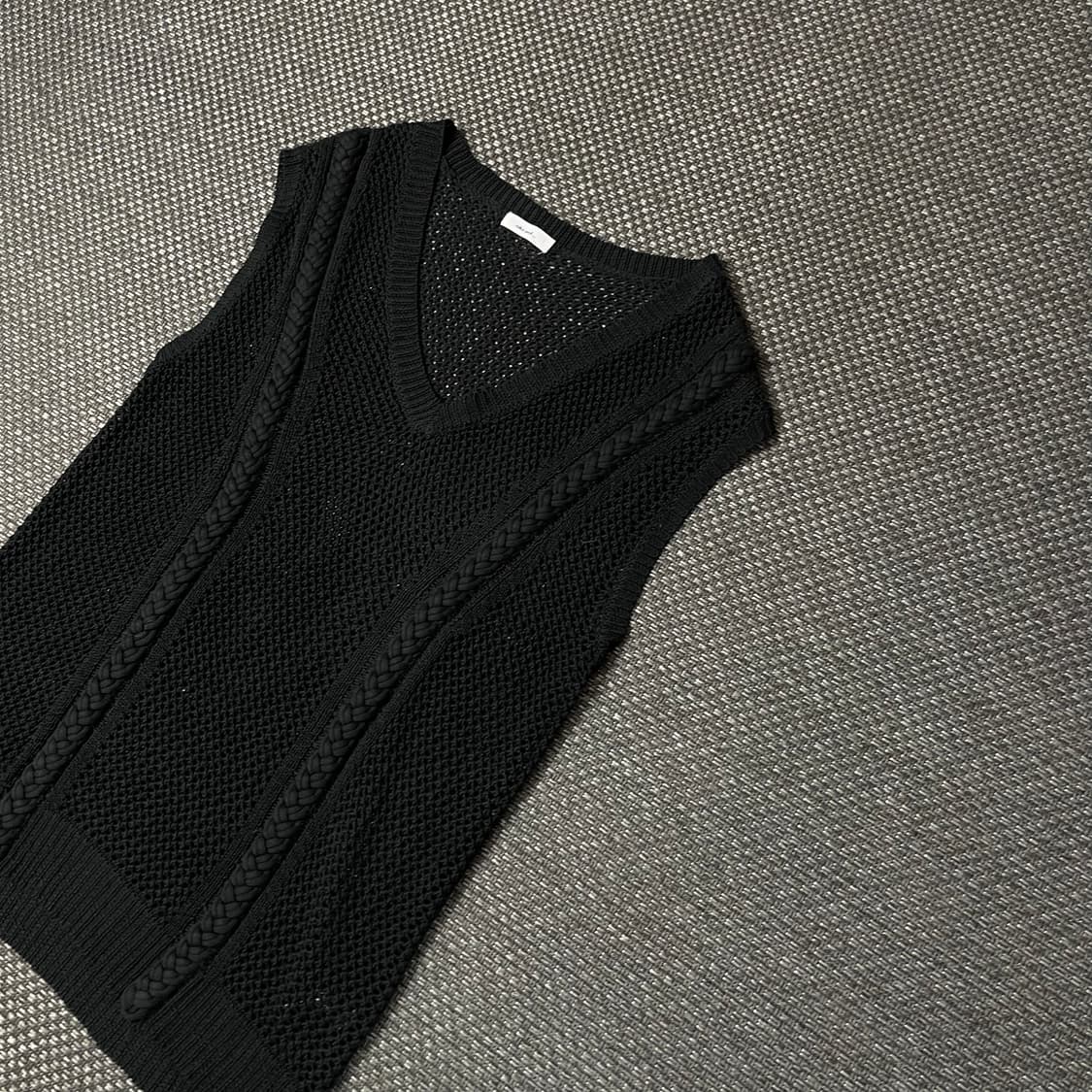 니코앤드 블랙 니트 그물 베스트 F 상품이미지4