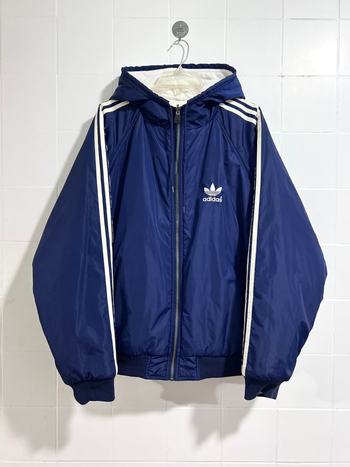 아디다스 양털 후리스 리버시블 자켓 90s 상품이미지5