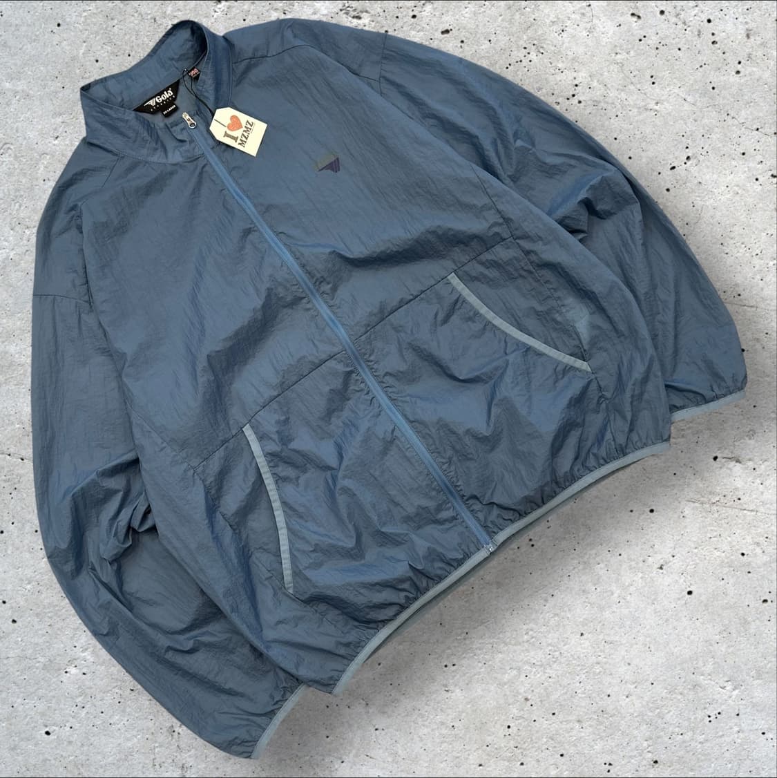 [2XL] 골라 클래식 바람막이 자켓 블루 A776 상품이미지1