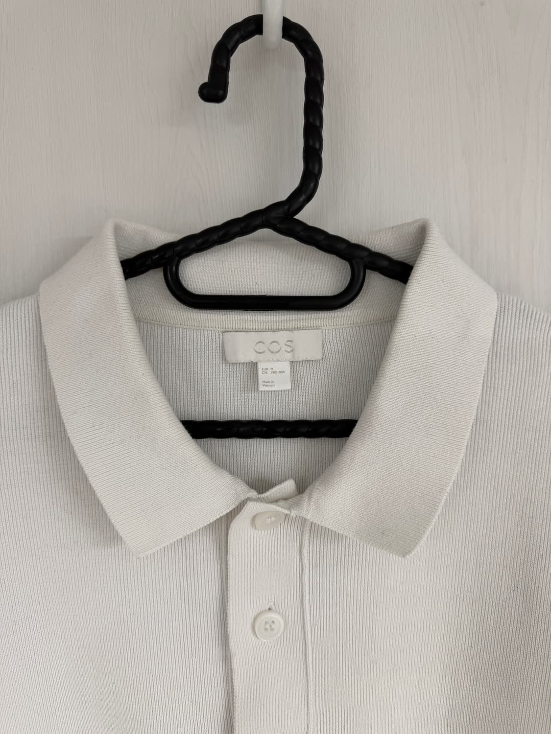 COS 코스 남성 반팔카라티 화이트M 상품이미지2