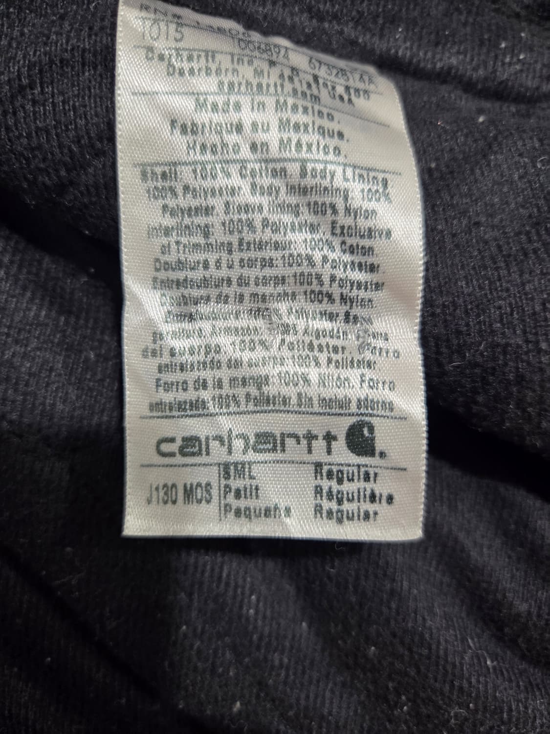 칼하트 j130 mos s size 상품이미지6