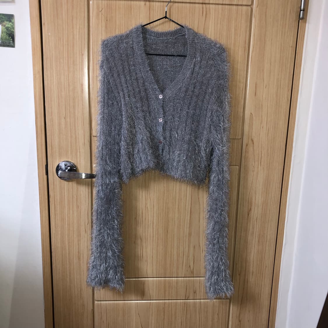 그레이 크롭 가디건 ✴️  상품이미지1