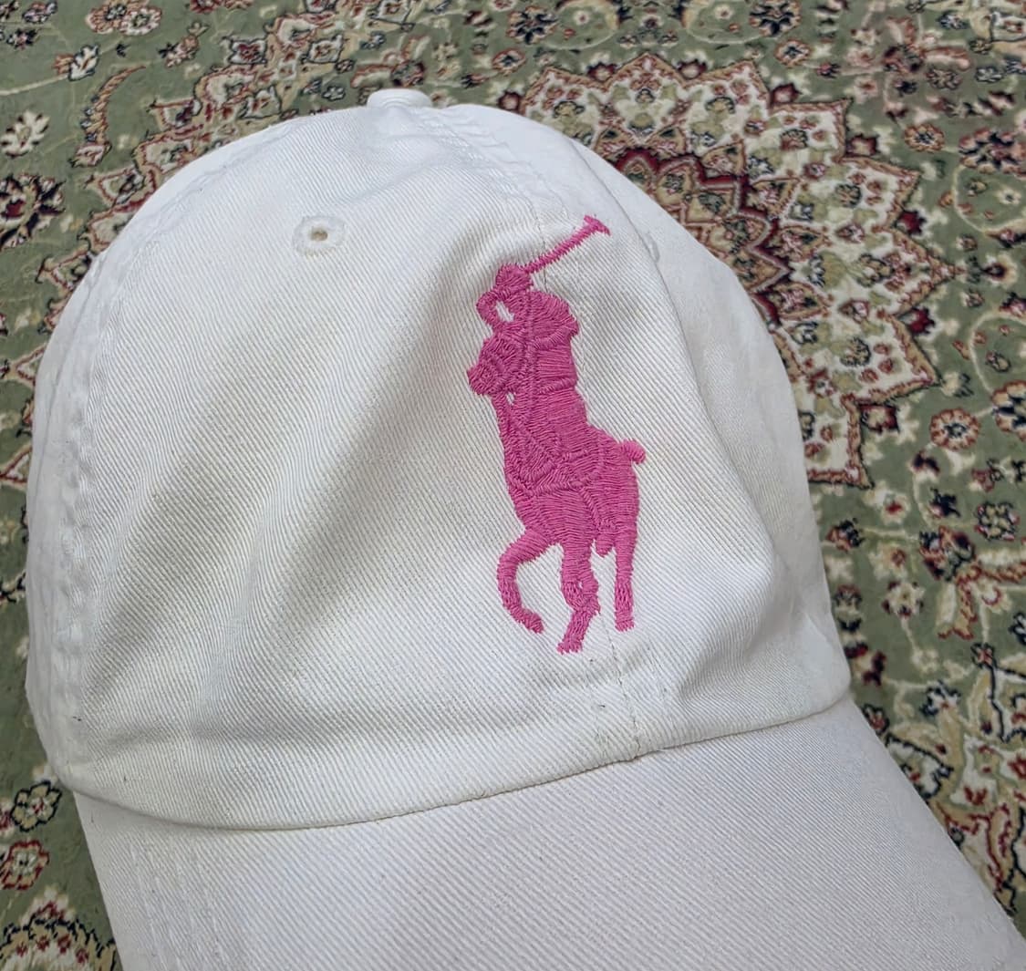 [최종할인] 00' 올드폴로 핑크 빅포니 볼캡 free 상품이미지2