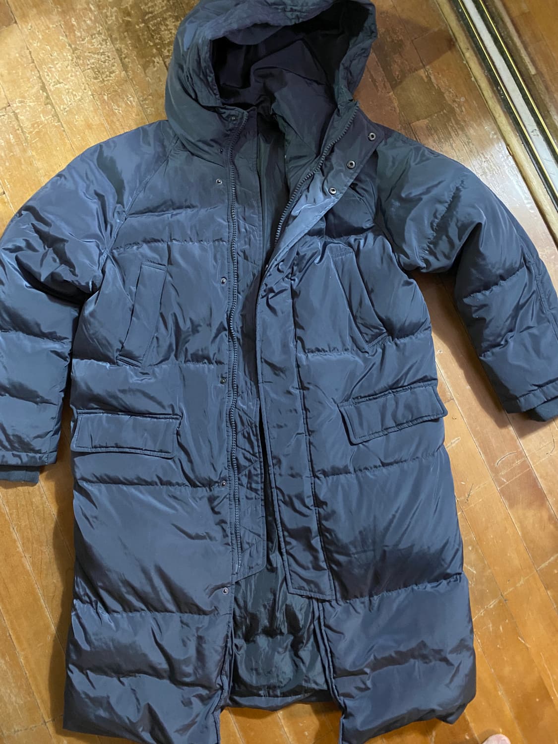 8 seconds 덕다운 다크그레이 롱패딩 XL 상품이미지1