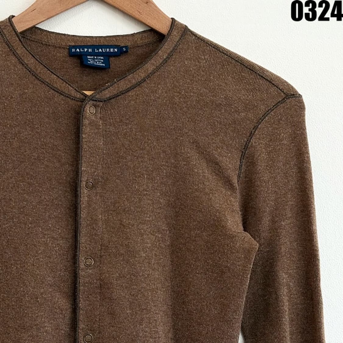 폴로 랄프로렌 브라운 컬러 버튼 니트 가디건 S 0324 상품이미지2