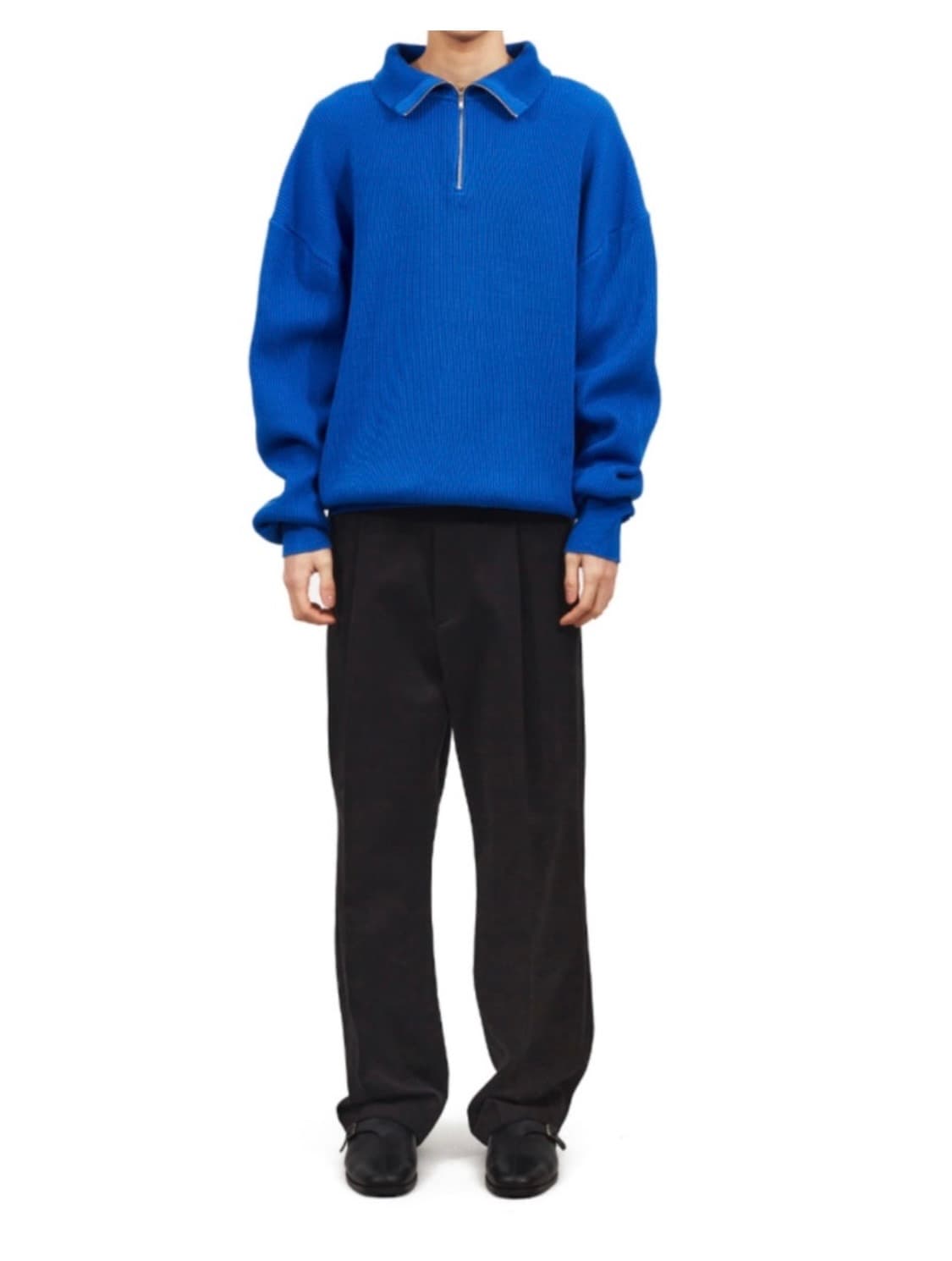 [마티스더큐레이터]HALF-ZIP 니트_코발트 블루 컬러_2 size 상품이미지1