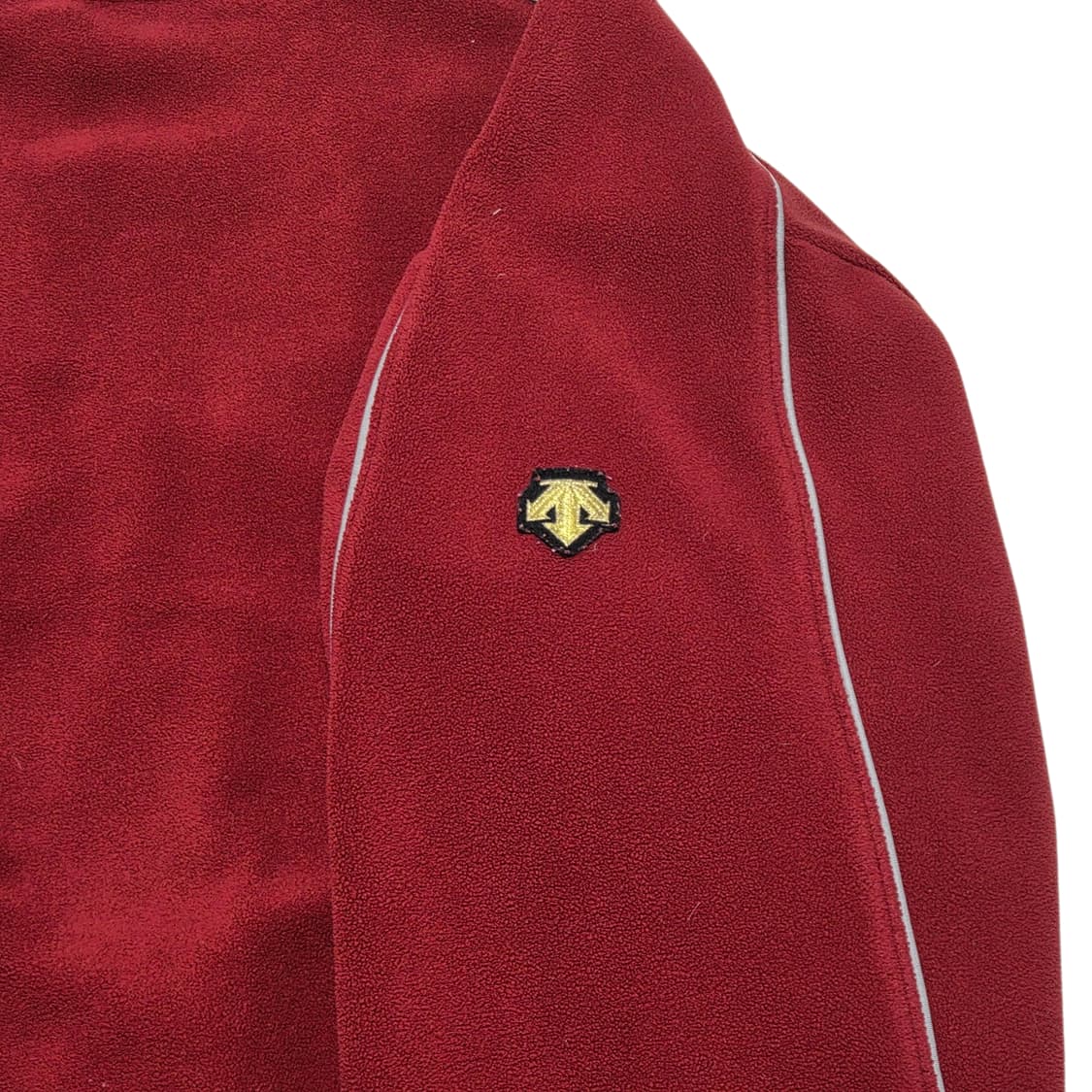 Descente (일본판)데상트 버건디 플리스 웜업 셔츠 상품이미지3