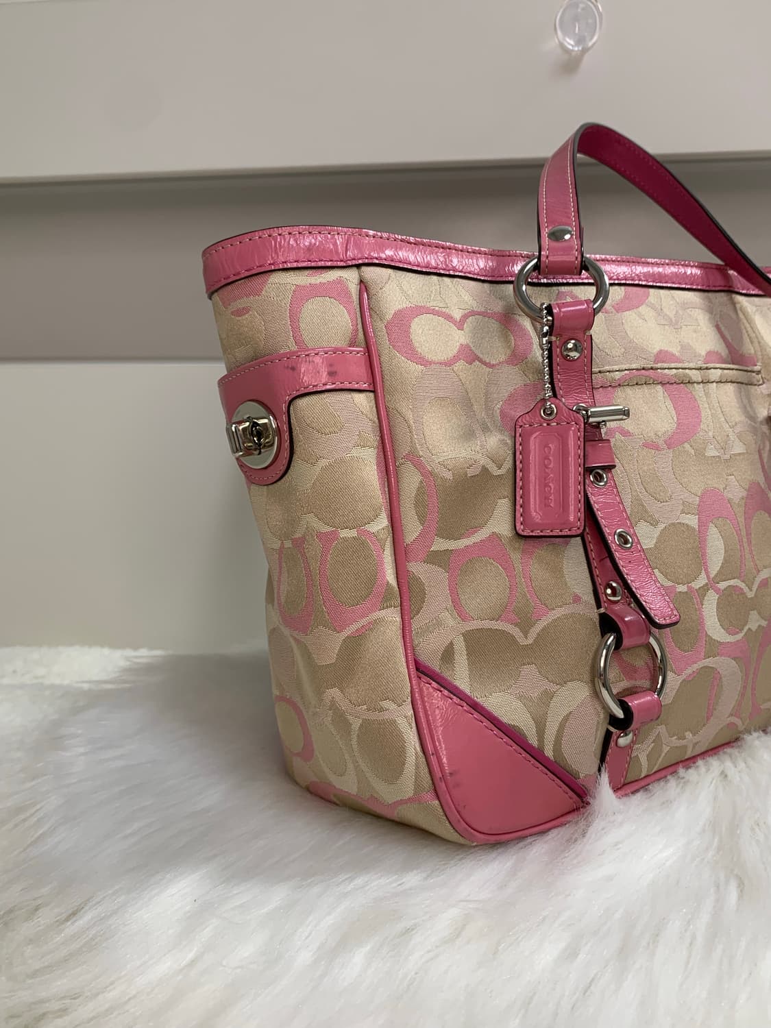 Coach pink tote bag 상품이미지3