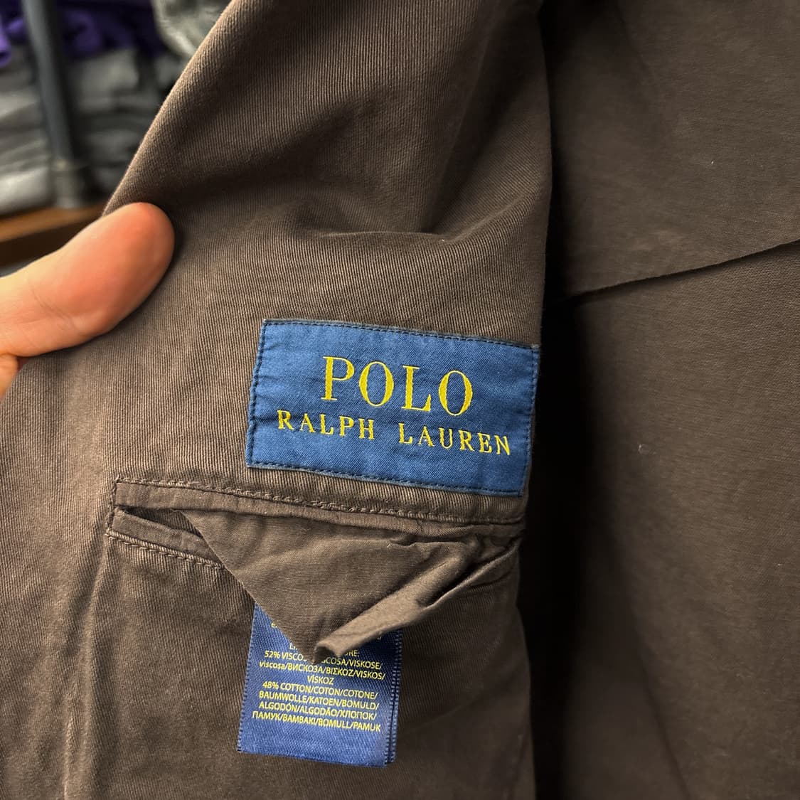 폴로 랄프로렌 신형라벨 워시드 코튼 2버튼 워크블레이저 N367 상품이미지8