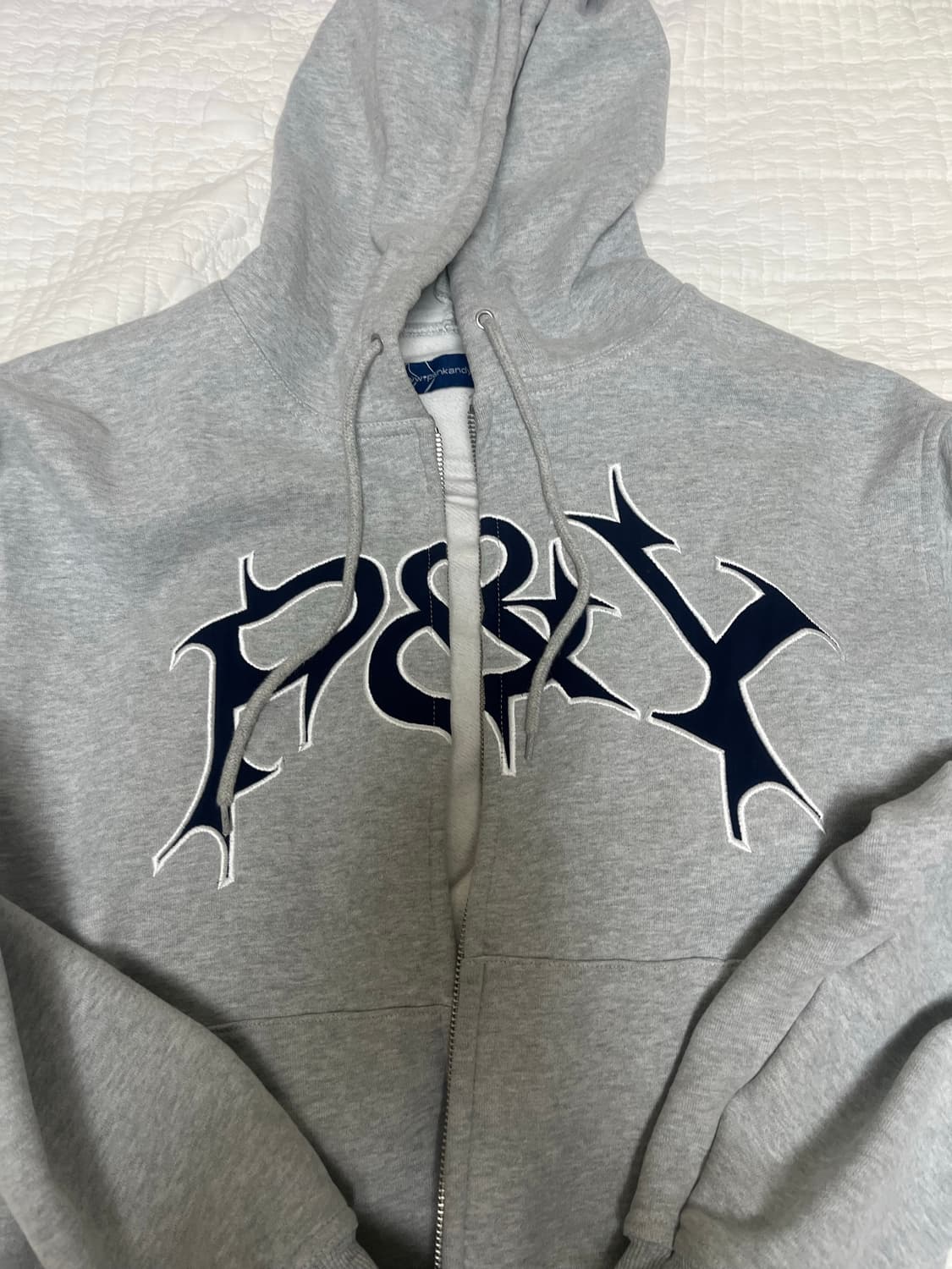 펑크앤요p&y 후드집업 그레이 M 상품이미지1