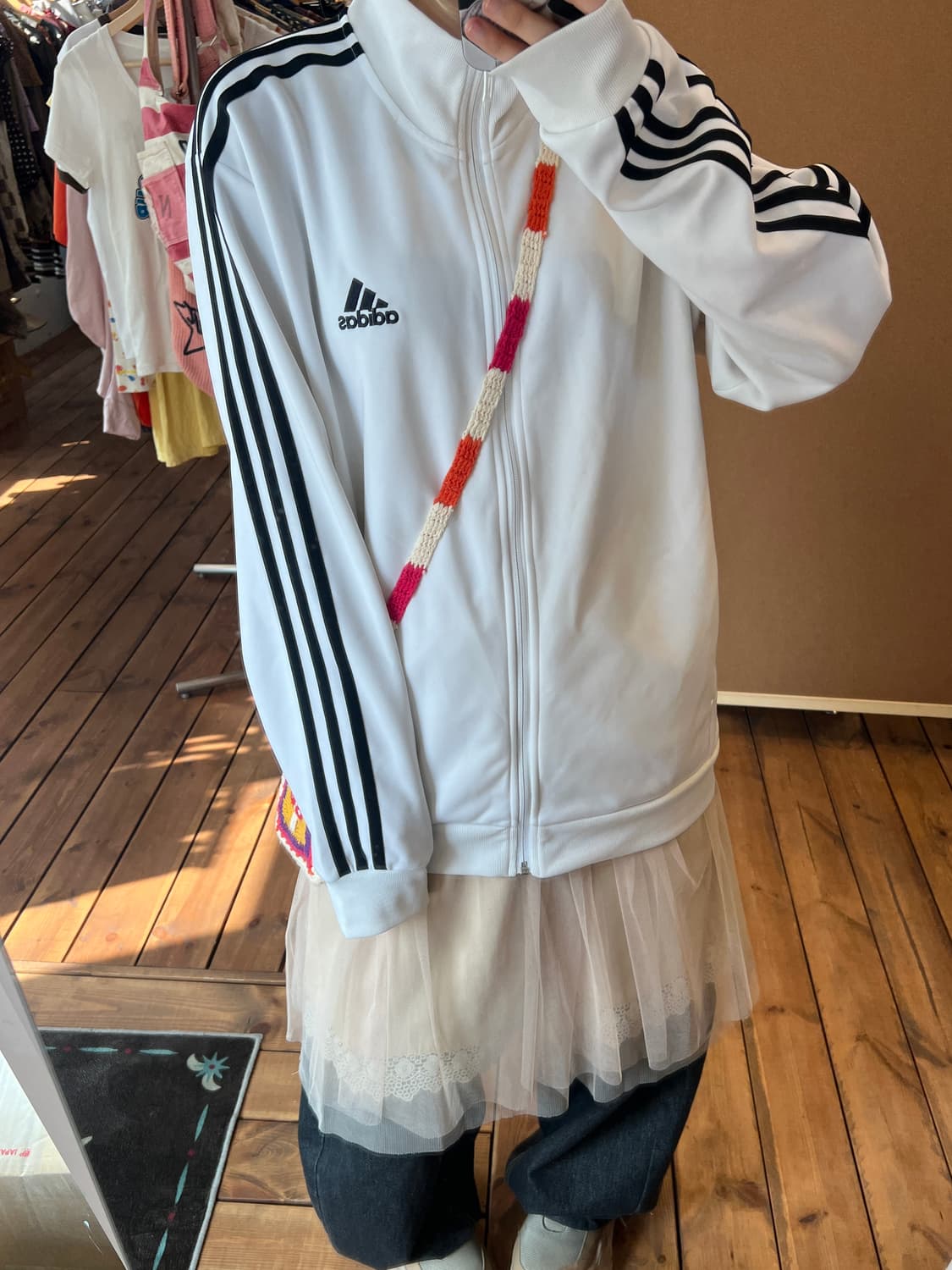 아디다스 화이트 블랙 져지  상품이미지1