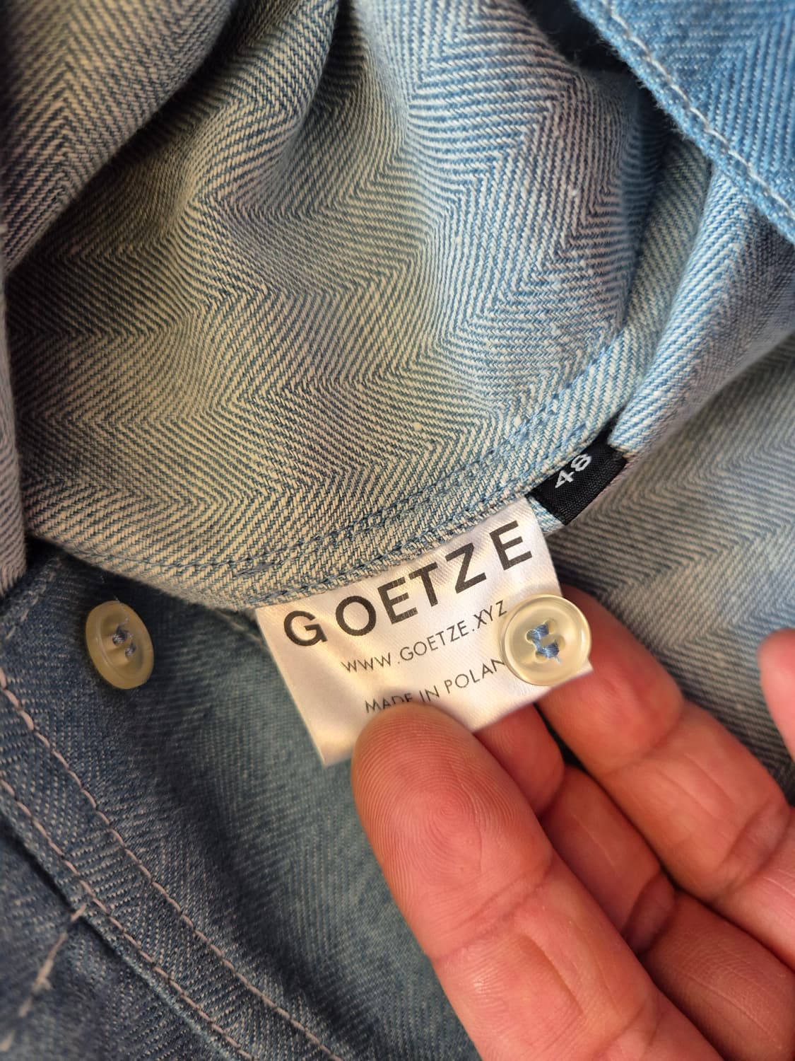 GOETZE 데님 셔츠 상품이미지7