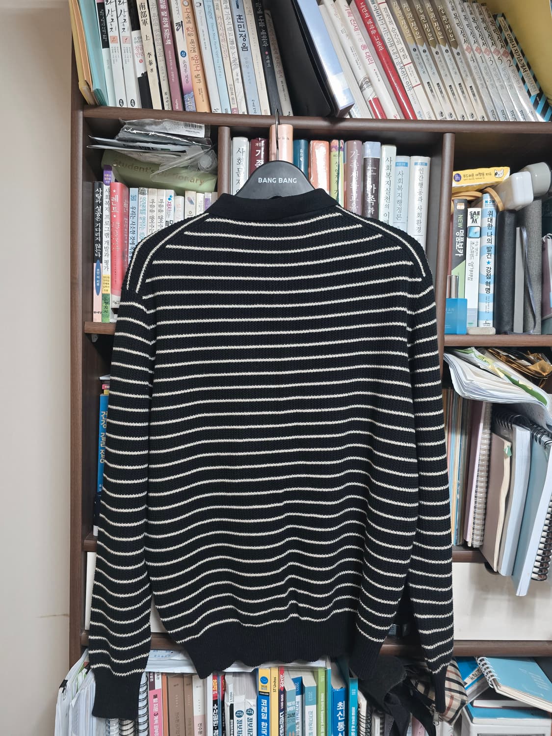 브랜디드 하드 트위스트 라운지 카라 코튼 니트 
M 상품이미지2