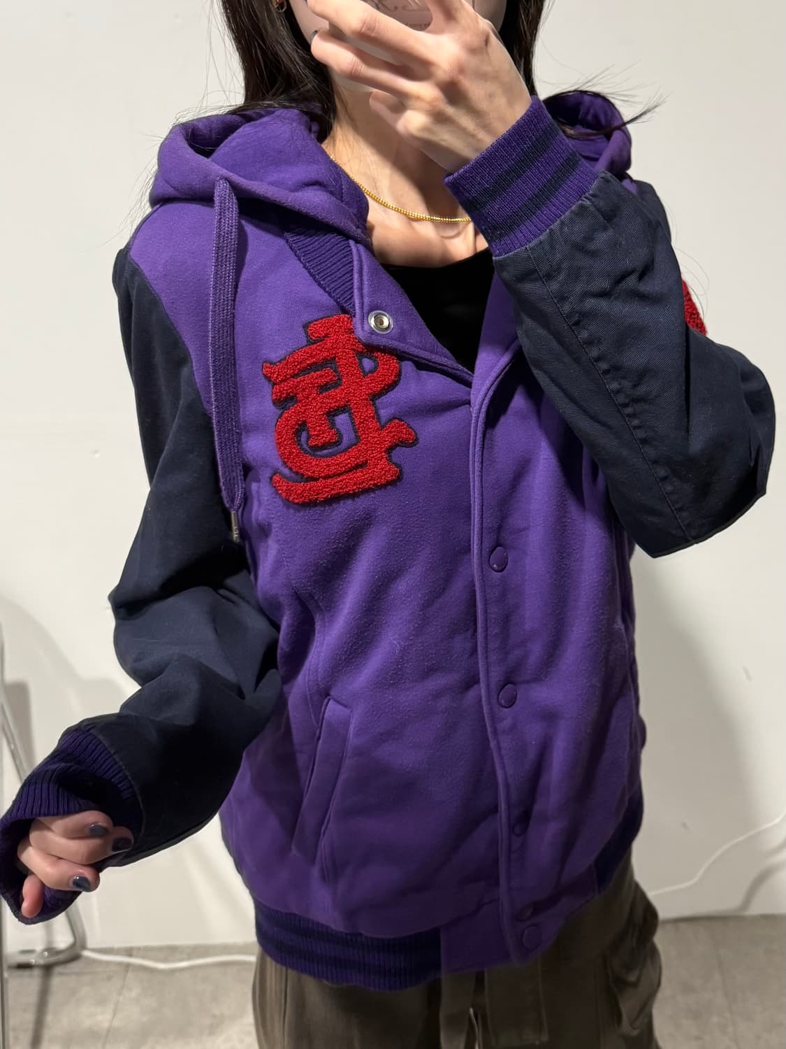 MLB 후드 바시티 자켓 상품이미지1