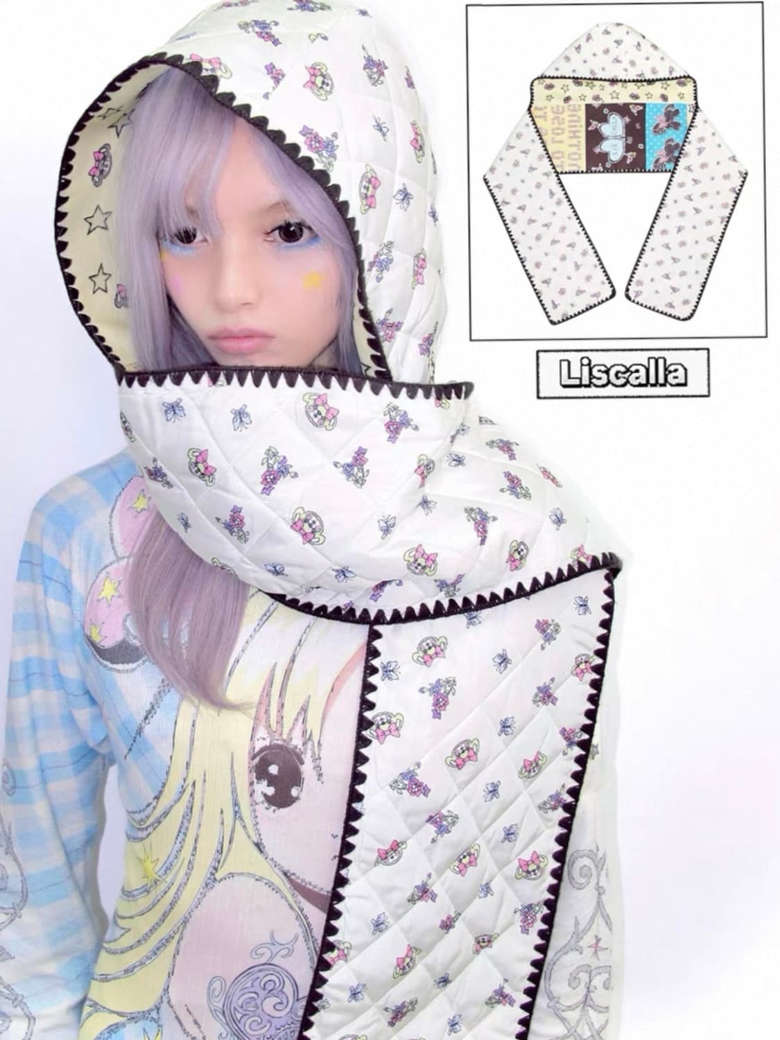 LIS CALLA 바라클라바 후드 머플러 목도리 상품이미지4