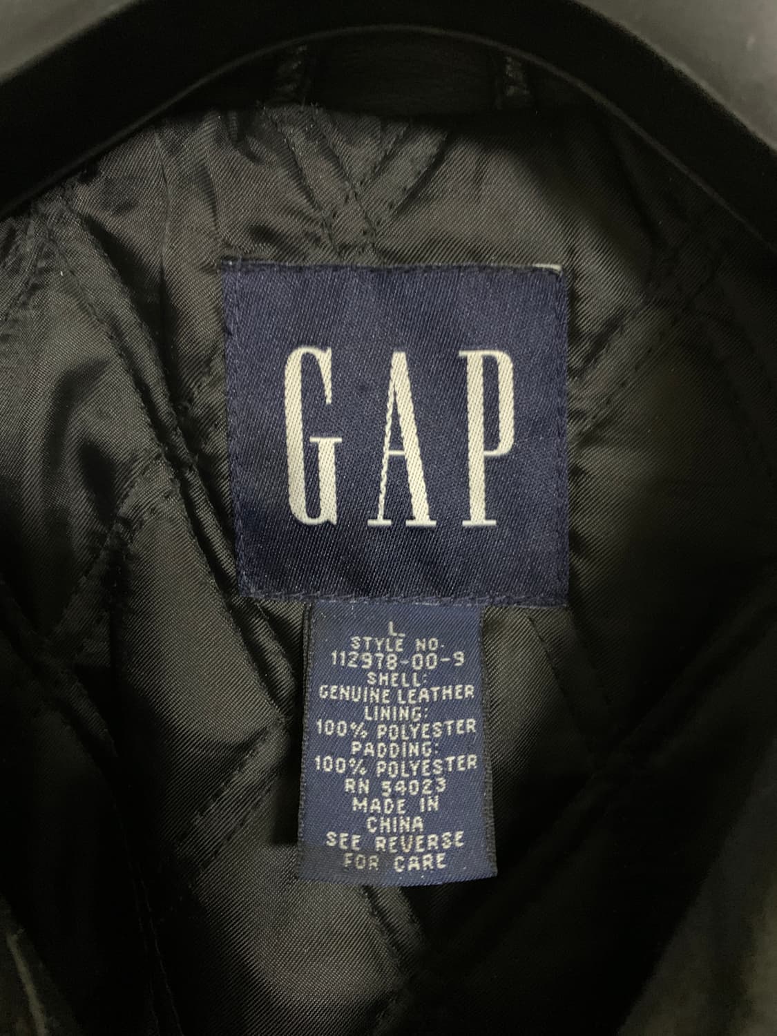 [L]90s 올드 갭 레더 자켓 상품이미지2
