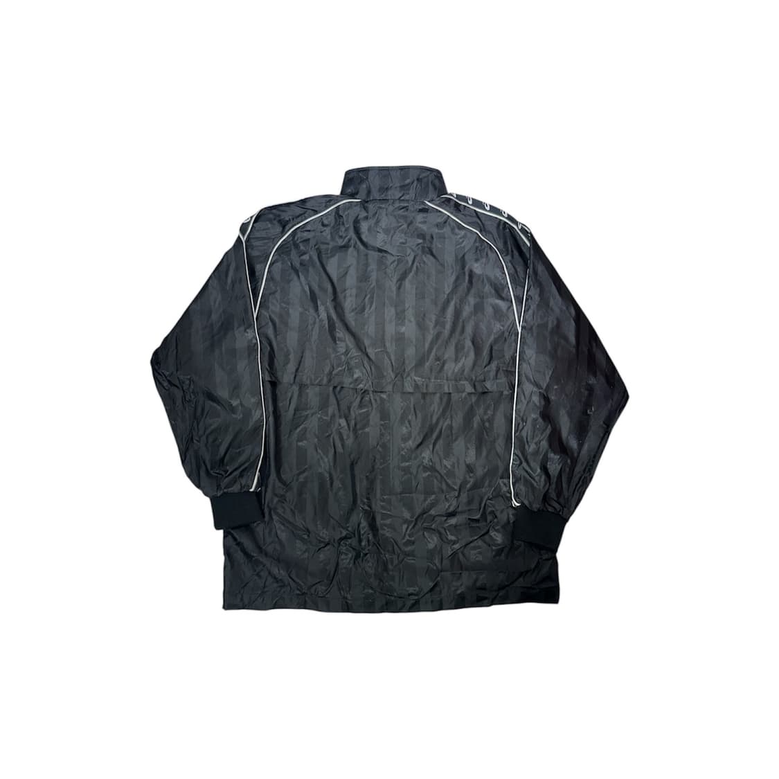 아식스 블랙 올드스쿨 화이트 사이드 라인 바람막이 자켓 XL 상품이미지6