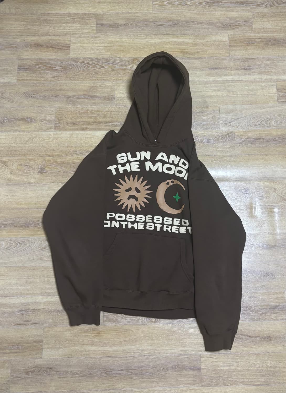 포츠 POTS 선앤문 브라운 후드티 상품이미지2