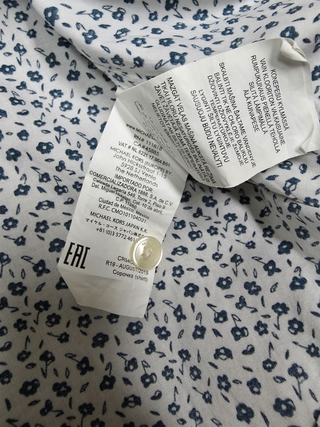 마이클코어스 플라워 반팔 셔츠 상품이미지5