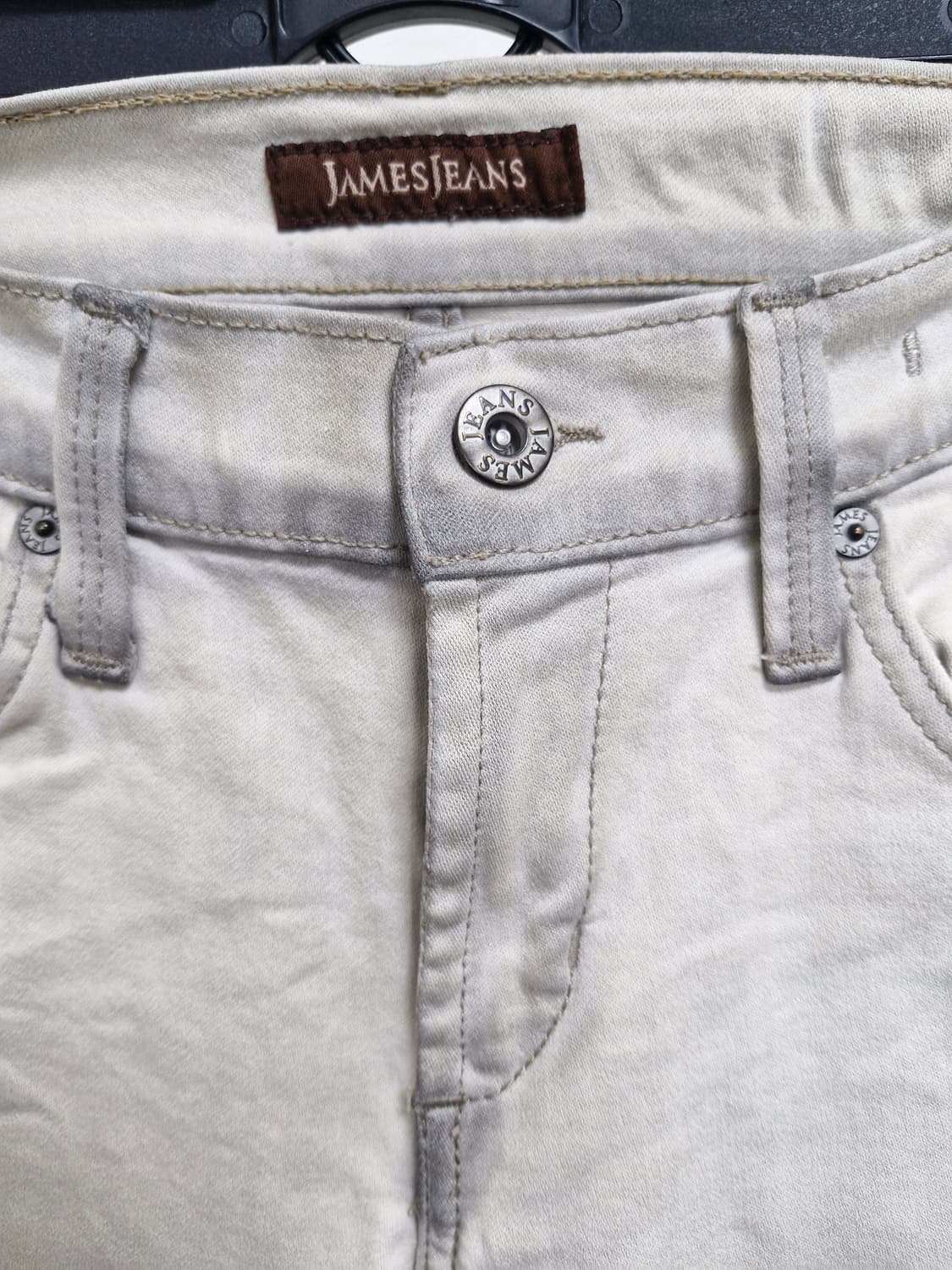 [24] 제임스진 크림 데님 바지 상품이미지3