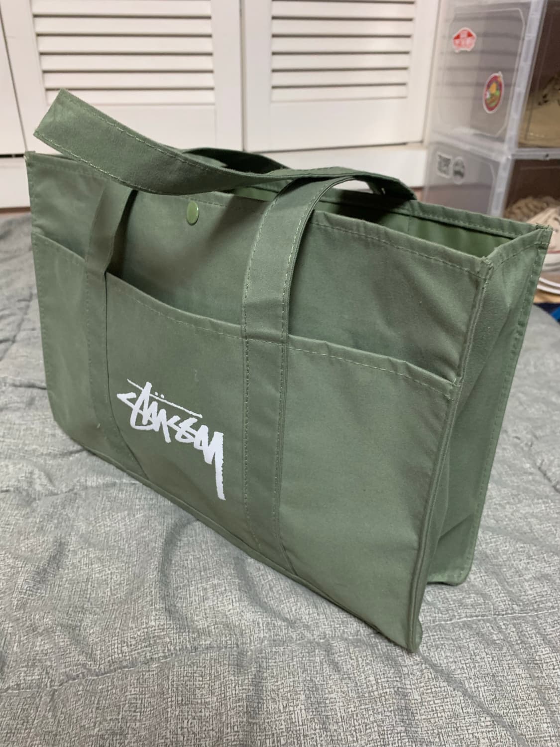 스투시 숄더백 카키 상품이미지1