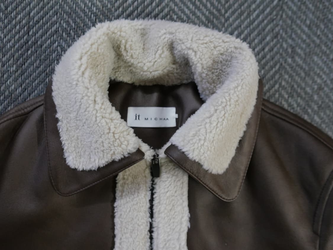 잇미샤 브라운 무스탕 자켓 상품이미지2