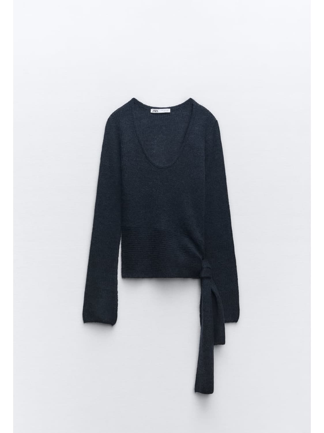 ZARA 울 알파카 블렌드 매듭 스웨터 상품이미지1