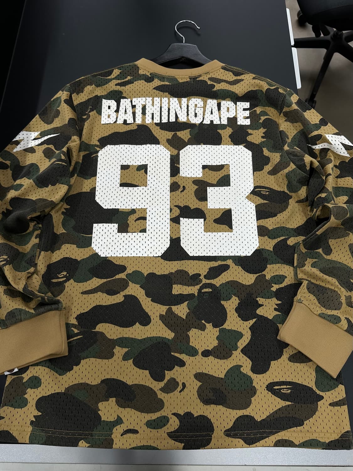 베이프 1st camo 스타 풋볼 롱슬리브져지 상품이미지5