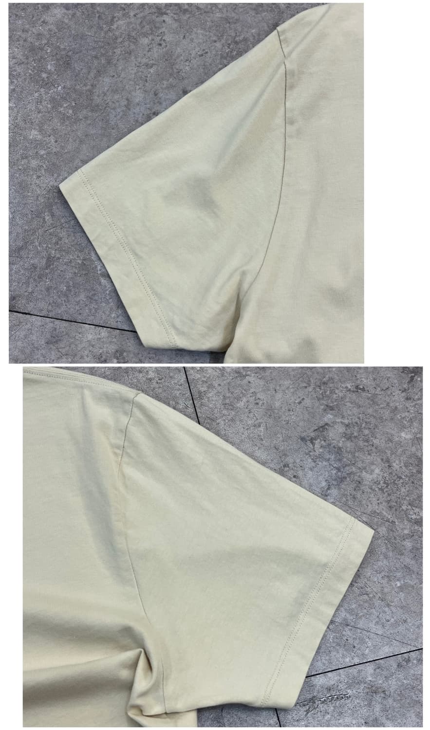 아미 스몰 하트 로고 반팔티 크림 L #csz3480 상품이미지9