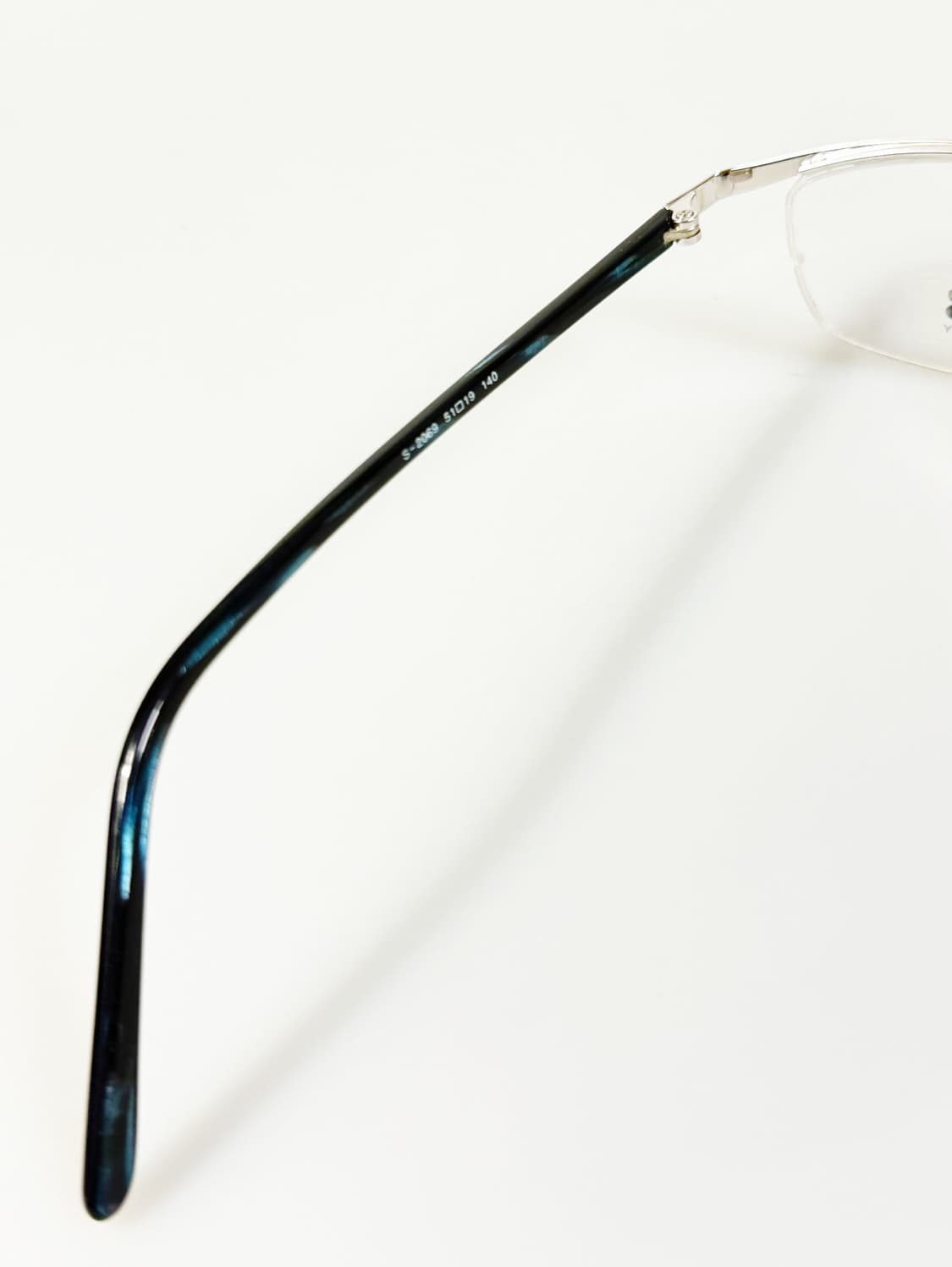 R&B EYEWEAR 실버 반무테 스퀘어 메탈 빈티지 안경 상품이미지7
