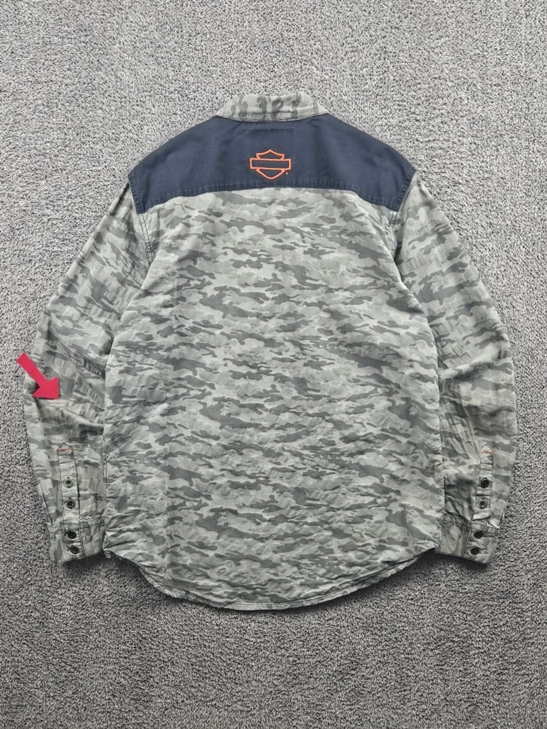 할리데이비슨 카모플라쥬 패턴 바이커 셔츠 ( L ) / 11465 상품이미지5