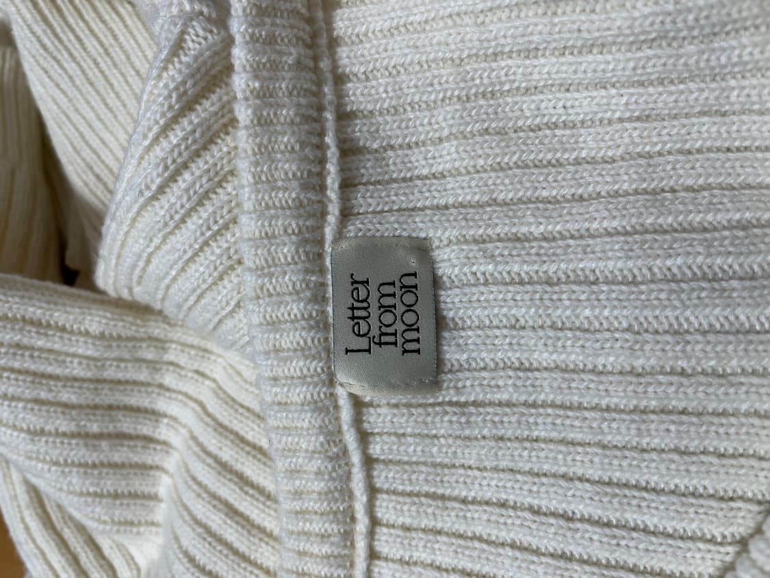 24FW 레터프롬문 캐시미어 혼방 골지 가디건 상품이미지4