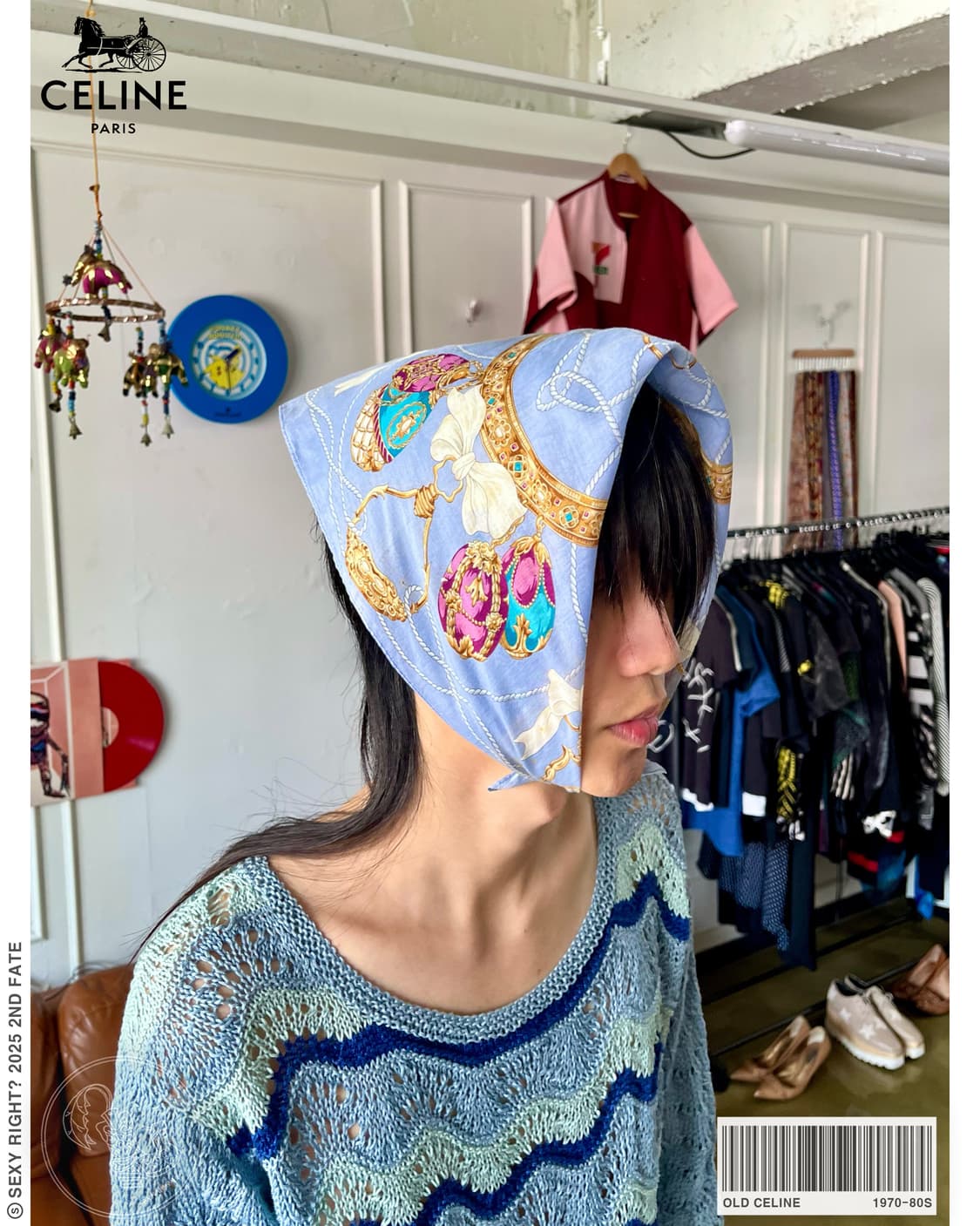1970-80s Old CELINE Archive Bandana 상품이미지1