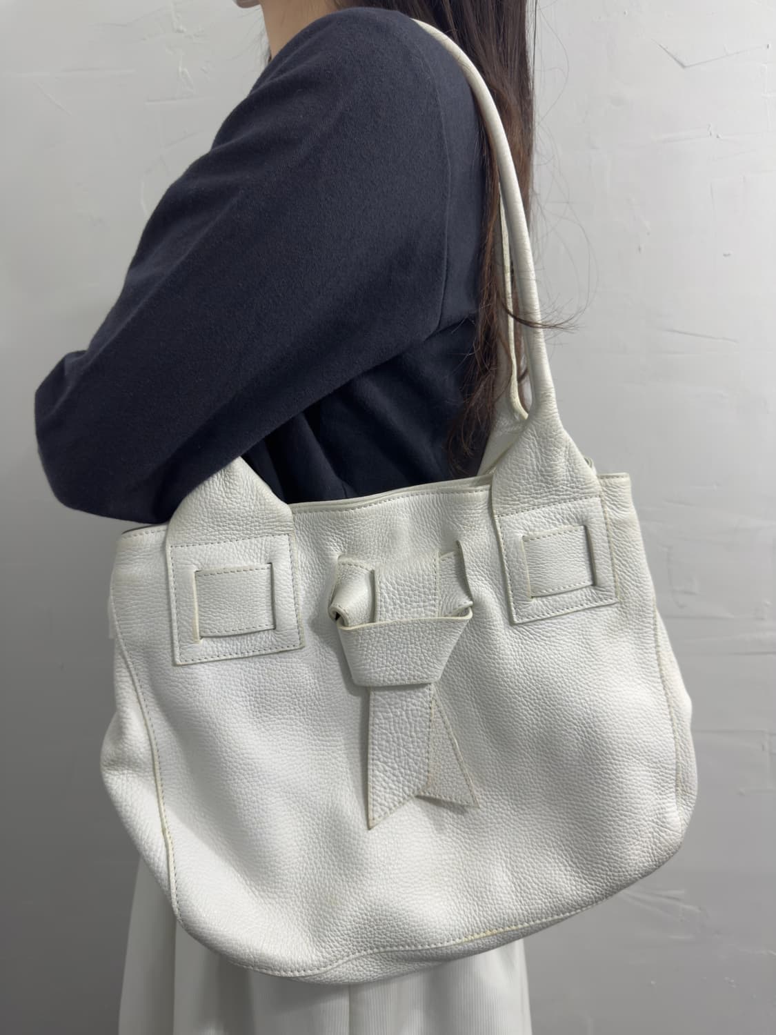 maxima white leather bag 상품이미지9