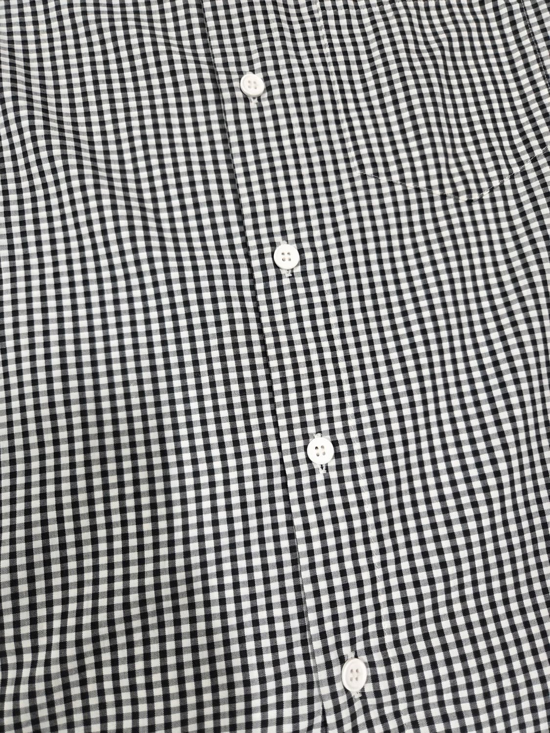 HAKUI JAPAN 셰퍼드 체크 커프스 헨리넥 셔츠 상품이미지3