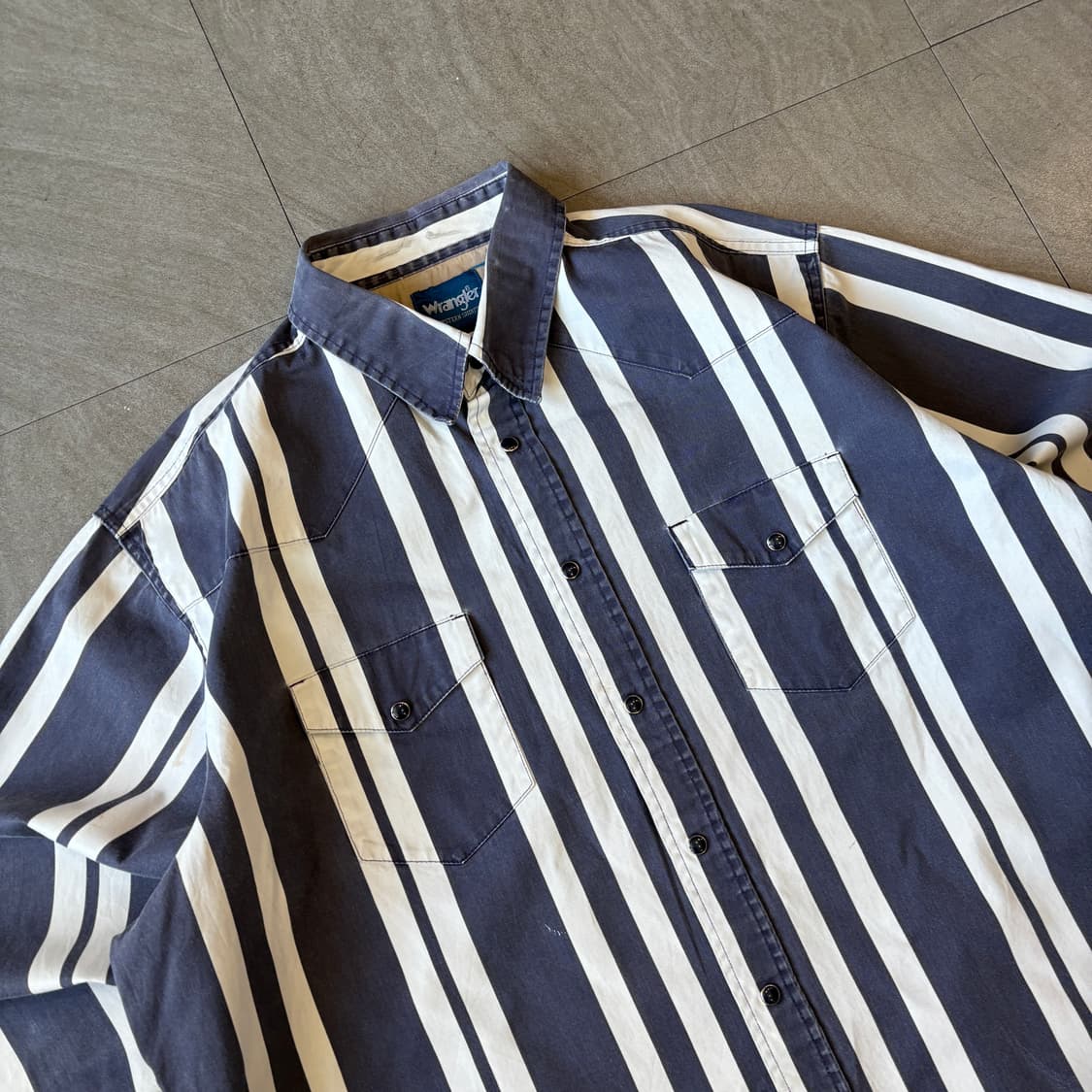 랭글러 웨스턴 긴팔 스트라이프 셔츠 상품이미지2