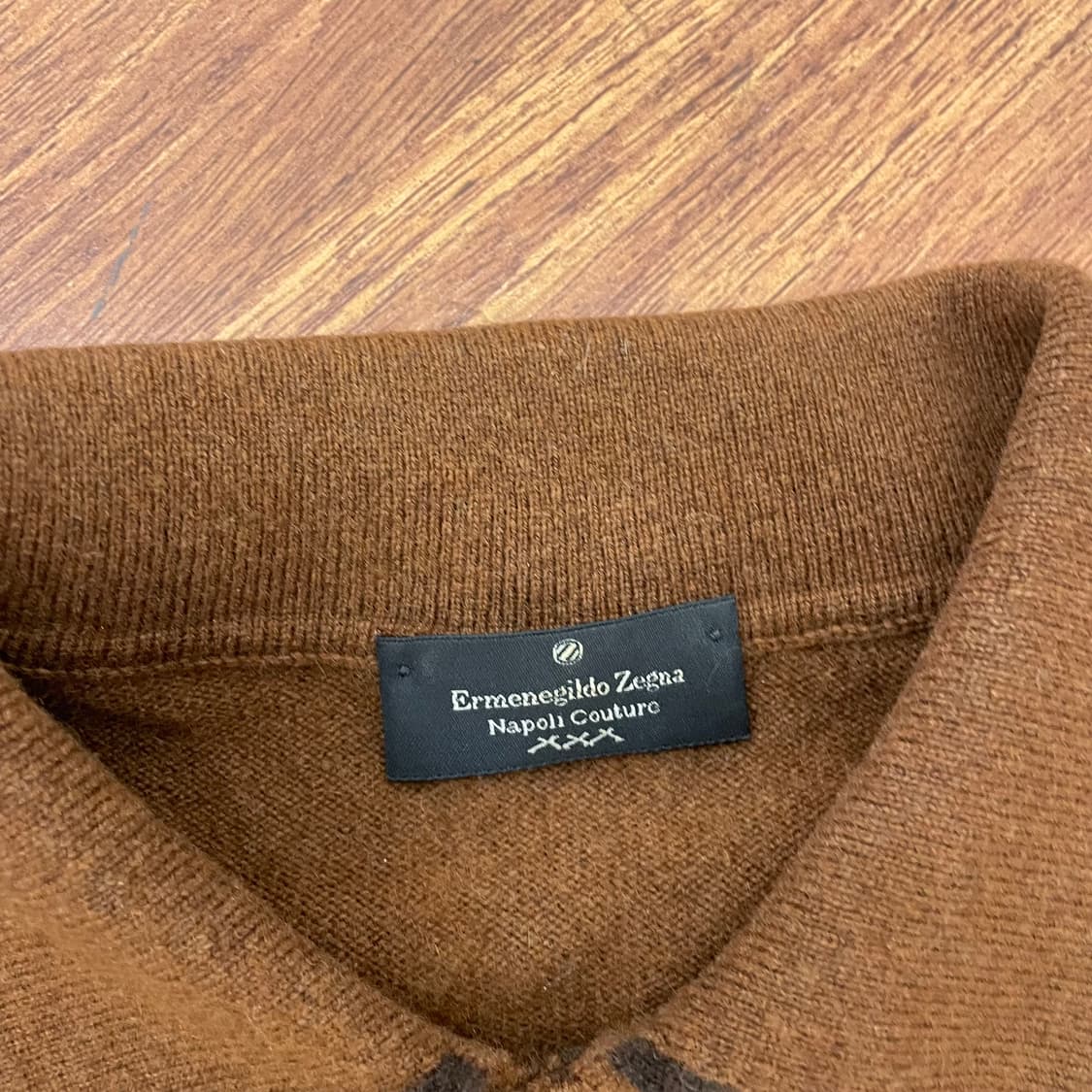 에르메질도 제냐 캐시미어 카라 니트 상품이미지2