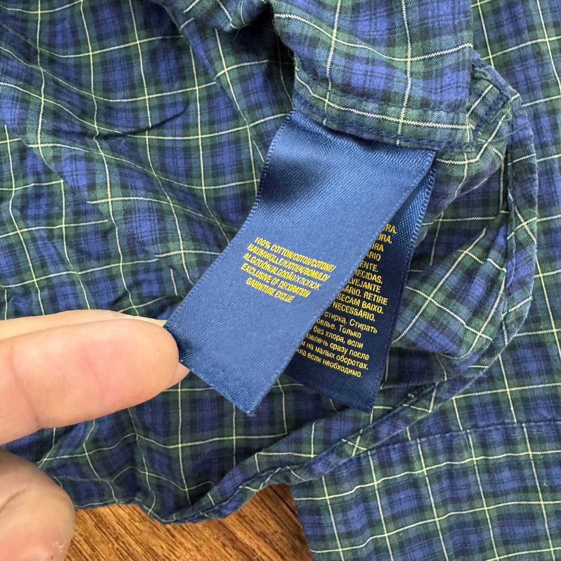 여성용 M 폴로 랄프로렌 체크 남방 셔츠  상품이미지6