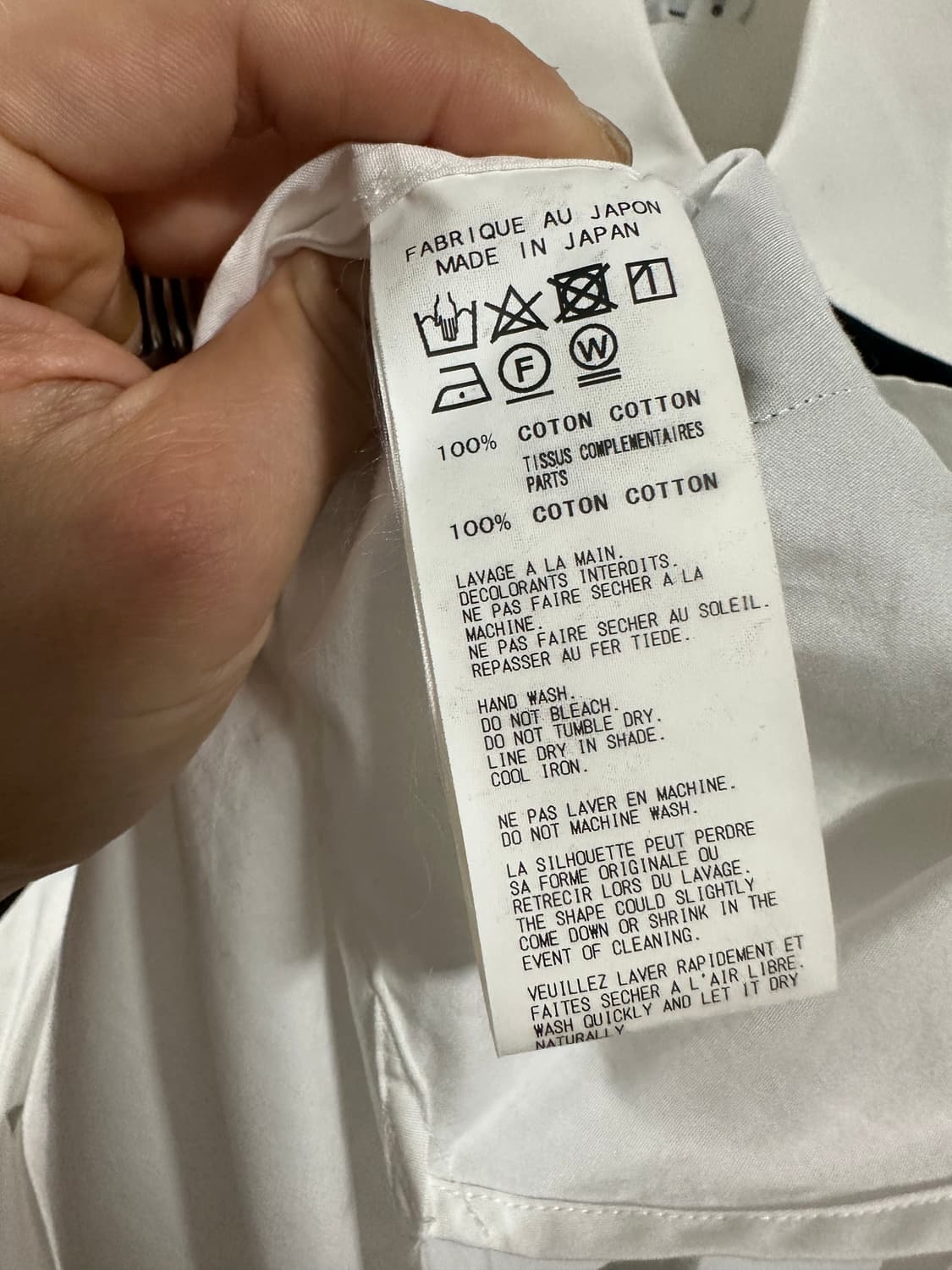 요지야마모토 뿌르 옴므 베스트 디테일 셔츠 상품이미지5