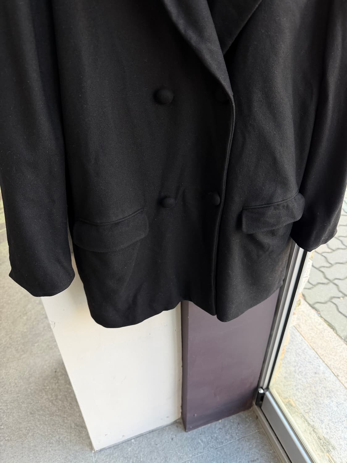 40/ 보테가베네타 캐시미어 블렌딩 더블 코트 상품이미지4