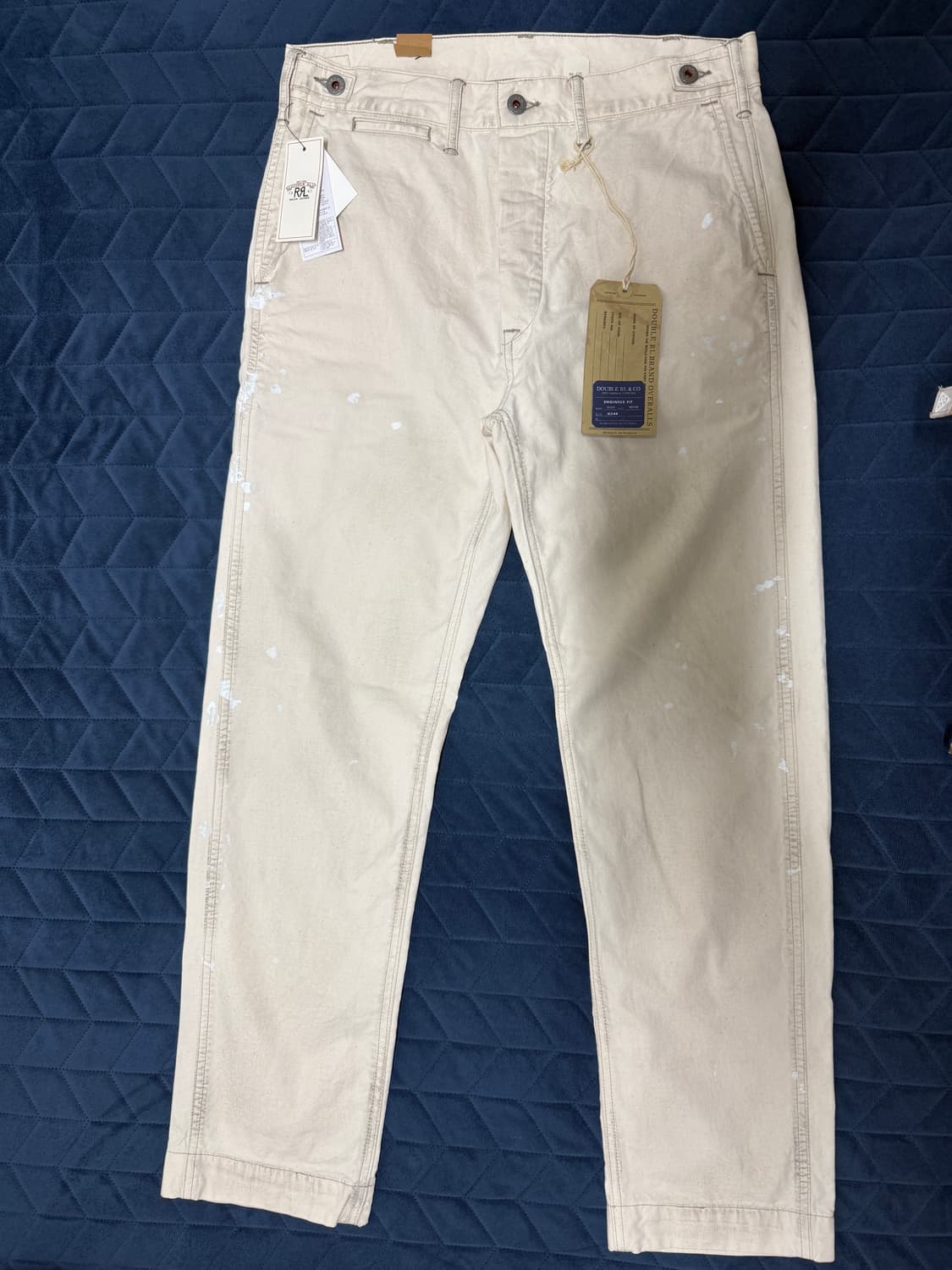 RRL 엔지니어핏 캔버스 카펜터 팬츠 에크루 시디드 내추럴 상품이미지2