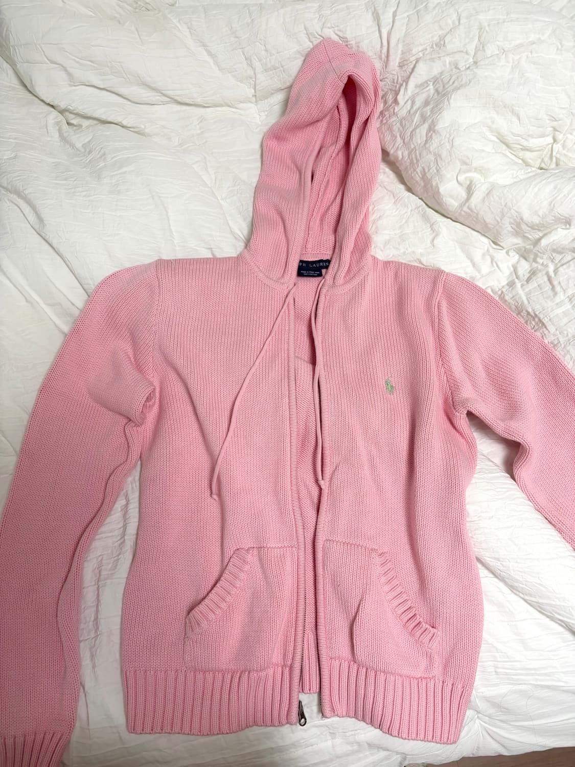 폴로 딸기우유 니트 집업(네고 ㄱㄴ) 상품이미지1