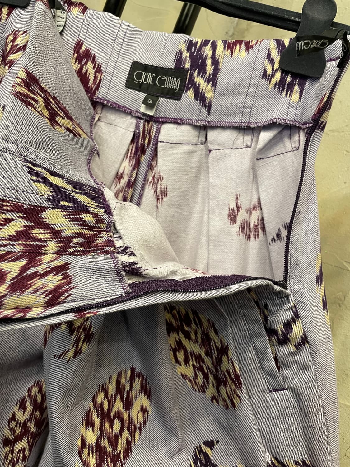 쓰리 턱 빈티지 하이웨이스트 면 바지 66 상품이미지7