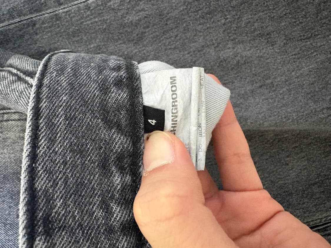 해칭룸 와이드 커브드진(워시드 블랙) 상품이미지2