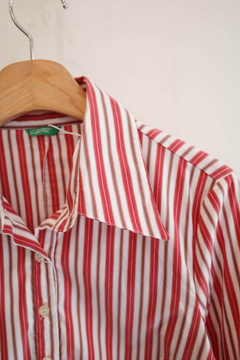 BENETTON 베네통 풀오버 스트라이프 셔츠 상품이미지5