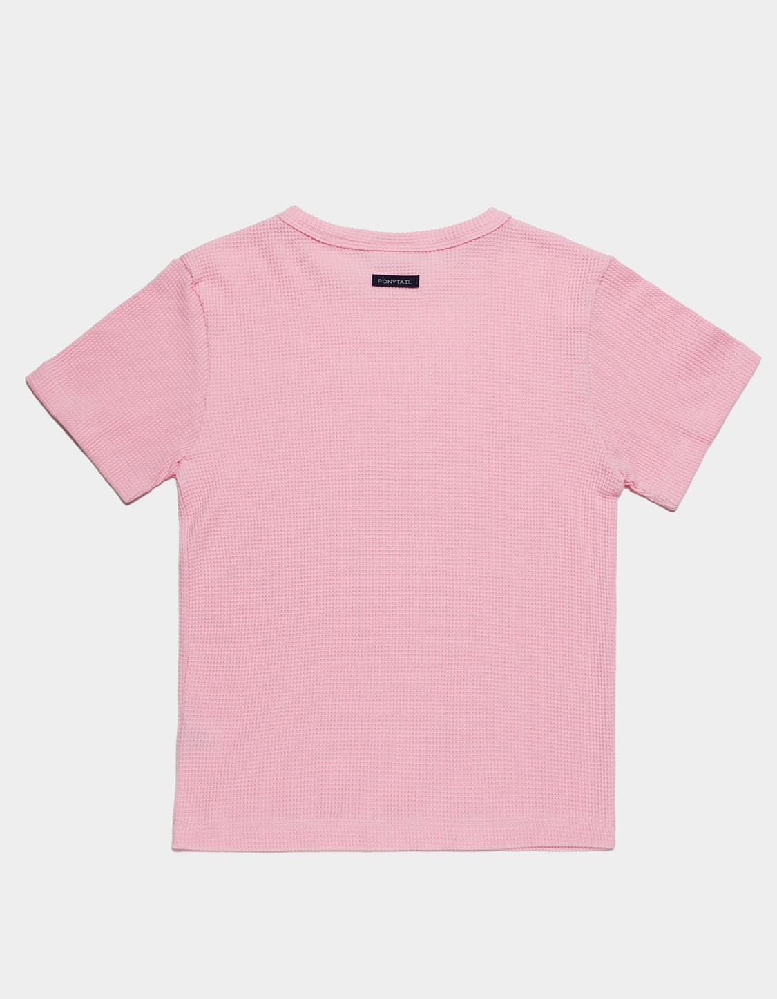 포니테일 ALLDAY Waffle T-Shirts (PINK) 상품이미지4