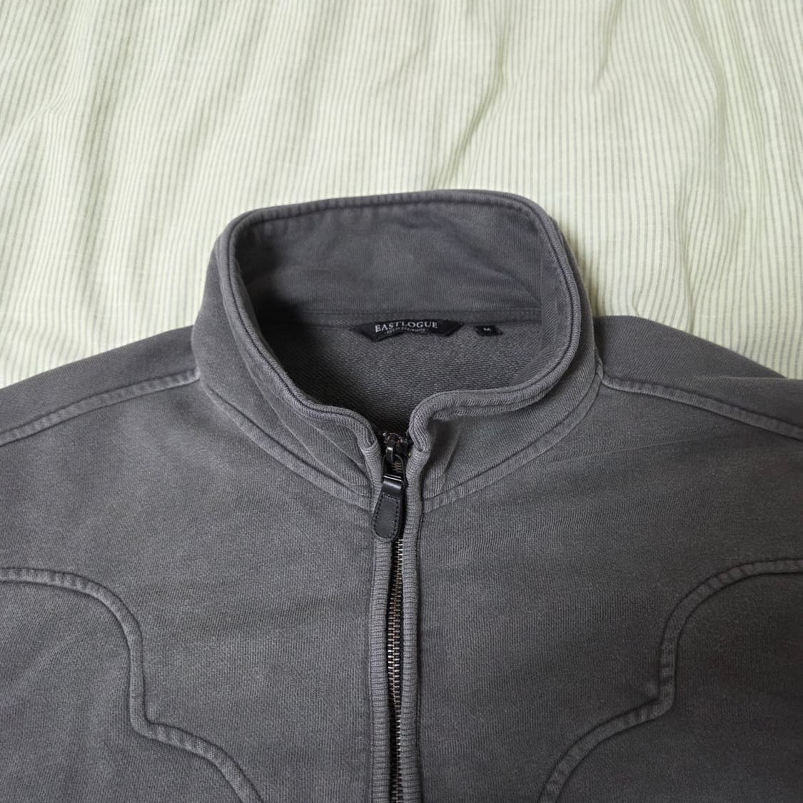 26ss 이스트로그 컨트리 웨스턴 집업 스웻 M 빈티지 차콜 / 투웨이 상품이미지3