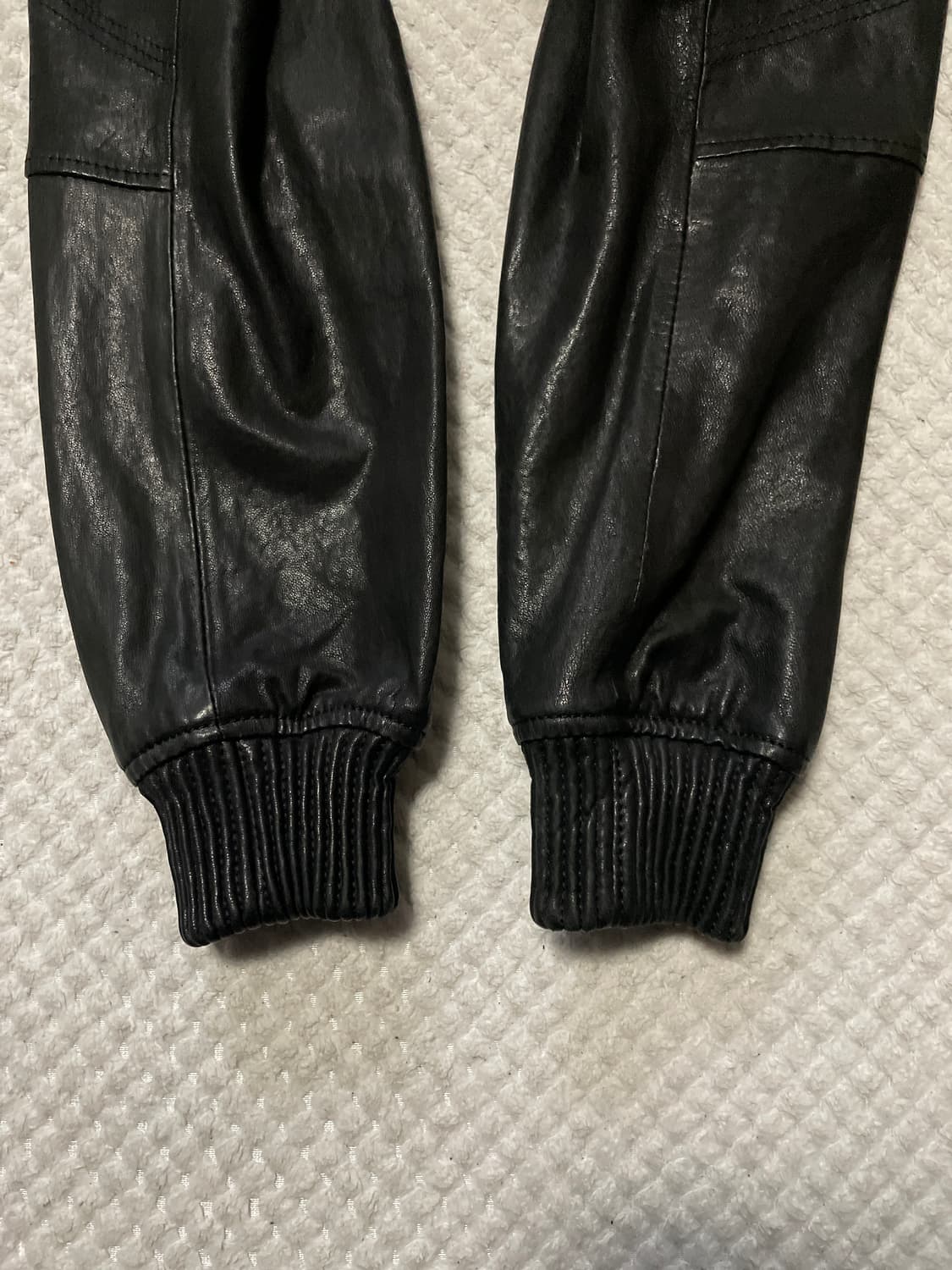 KAI AAKMANN 카이아크만 아티잔 무드 양가죽 하이넥 레더 자켓 상품이미지6