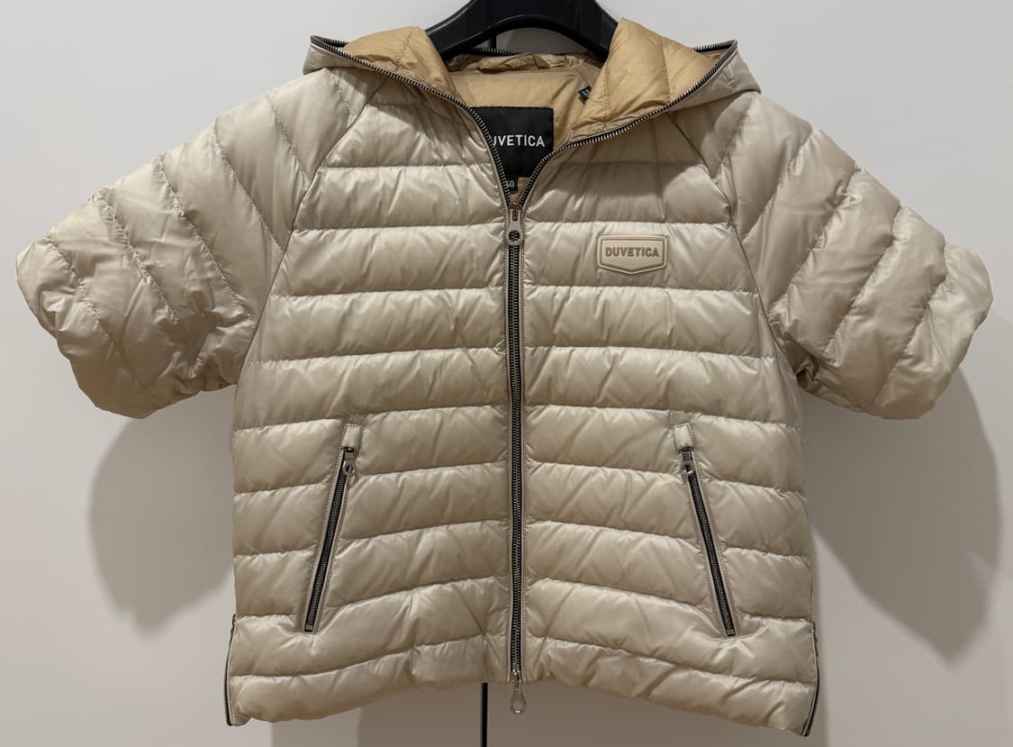듀베티카 베르니아 반팔 다운 패딩 베이지 40 상품이미지3